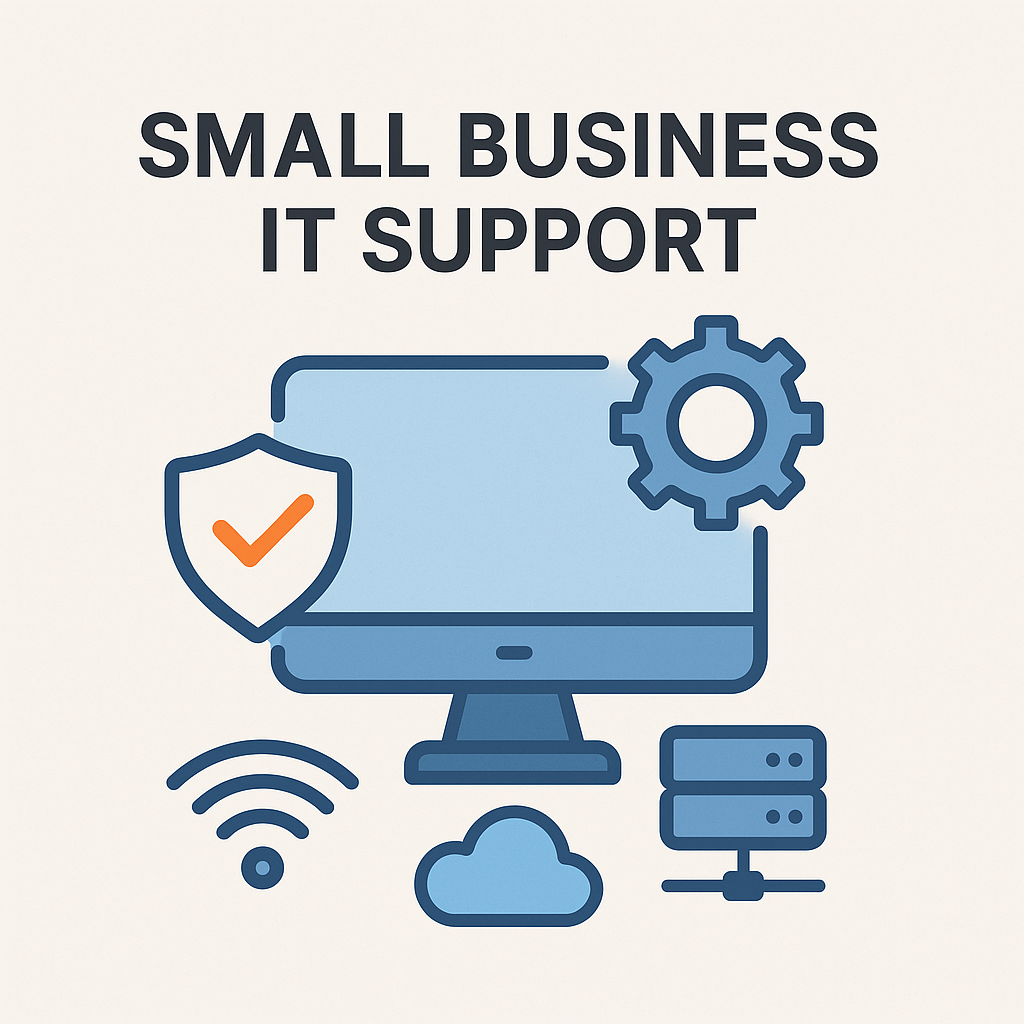 Small business IT support in Lakeville MN including office computers, Wi-Fi networks, Microsoft 365, backups, and basic cybersecurity